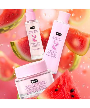 b.pure Glow Up Renewing Skin Care Gift Set - 1 Toner 2 Renewing Serums 1 Moisturizer - Hyaluronic Acid Niacinamide and Watermelon Extract Kit - Buy Online on GoSupps.com