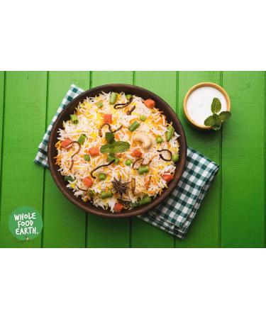 Wholefood Earth Organic Long Grain Brown Rice 3kg GMO Free | Vegan | Source of Fibre | Certified Organic & Organic Brown Basmati Rice 3kg Vegan | GMO Free | Source of Fibre | Certified Organic + Brown Basmati Rice 3kg Vegan - Buy Online on GoSupps.com