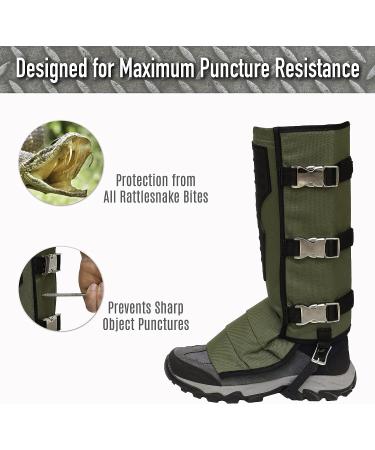 Pike Trail Snake Gaiters - Olive Drab Leg Guards for Ultimate Snake Bite Protection - Buy Online on GoSupps.com