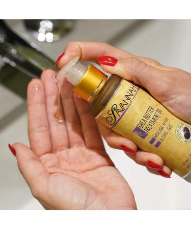 Savannah Hair Therapy Bundle - Shea Butter Treatment Oil & Hair Mask Set for Dry Damaged Hair - Natural Keratin Treatment - Vitamin B6 Infused - Sodium Chloride Free - 1.69 oz + 16.9 oz - Buy Online on GoSupps.com
