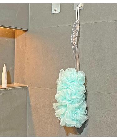 Long Handle Loofah Back Scrubber for Shower - 2-Pack Green, Exfoliating Bath Body Brush for Men and Women - Buy Online on GoSupps.com