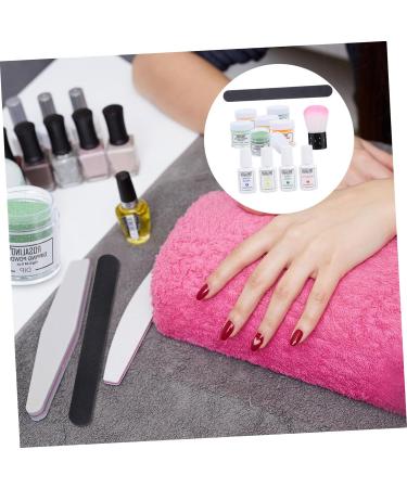 OHPHCALL Nail Powder 12pcs nail polish supplies flash set Accessories polishing powder dedicated DIY Nail Art Design Manicure Supplies manicure fake nails Environmental protection pet 3x3cm As Shown 2 - Buy Online on GoSupps.com