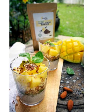 Premium Vanilla Bean Powder 3.53 Oz - Gluten-Free & Unsweetened - Extremely Fresh & Raw - Ground Moments Before Packaging - Buy Online on GoSupps.com