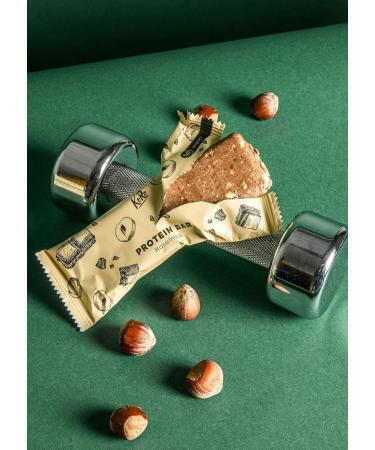Koro Vegan Organic Protein Bar Hazelnut 12-Pack | High Protein Plant-Based Snack for Fitness - Buy Online on GoSupps.com