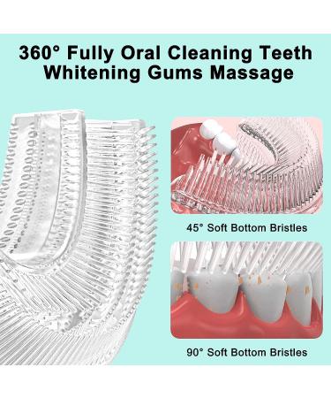 Kids Ultrasonic Electric Toothbrush with 360 Cleaning | Toddler's U Shaped Toothbrush with 3 Brushing Heads and Cup | Children's Oral Care Solution - Buy Online on GoSupps.com