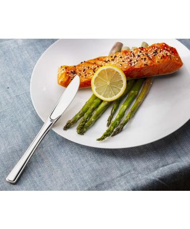 Plasticpro Disposable Heavy Duty Silver Plastic Knives Fancy Plastic Silverware Looks Like Real Silver Cutlery - Utensils Great For Catering Events Restaurants Parties And Weddings Pack Of 160 Kni - Buy Online on GoSupps.com