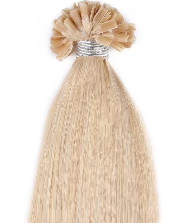 50 Strands Nail U Tip Remy Human Hair Extensions Blonde 24# Pre Bonded Natural Straight 0.5g/strand 18 inch - Buy Online on GoSupps.com