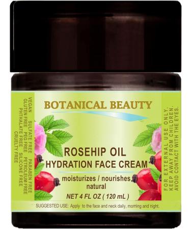 Botanical Beauty ROSEHIP OIL HYDRATION FACE CREAM. For Normal - Dry - Sensitive Skin. Moisturized and nourished 4 Fl. oz. - 120 ml. - Buy Online on GoSupps.com