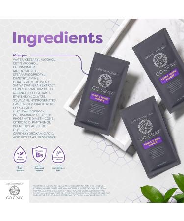 Purple Toning Masque Treatment System Brighten & Hydrate Gray/Silver Hair | 4 Packets International Shipping - Buy Online on GoSupps.com