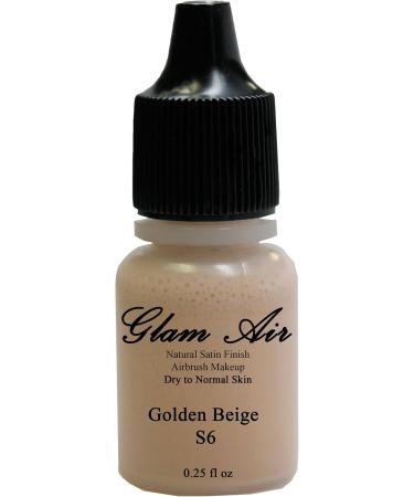 Two(2) Glam Air Airbrush Foundation Makeup S6 Golden Beige & S7 Warm Golden Beige in Satin Finish 0.25oz Bottles(normal to Dry Skin) - Buy Online on GoSupps.com