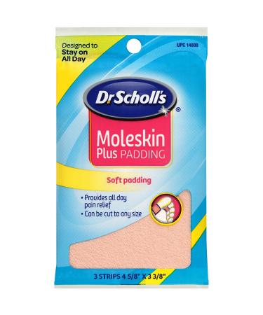 Dr. Scholl's Moleskin Plus 3 Count (Pack of 6)