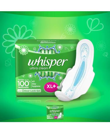 Whisper Ultra Sanitary Pads with Wings - 15 Pieces XL Plus - Buy Online on GoSupps.com