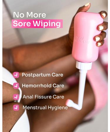 Buy Mommy First Peri Bottle for Postpartum Care | Portable Bidet for Perineal Cleansing | Essential Baby Pink 12.2 OZ - Buy Online on GoSupps.com