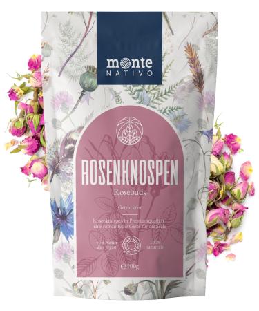 Rose flowers dried Monte Nativo (100g) - gently dried rose flowers as a tea gift - fragrance -intensive rose core - edible flowers as rose tea or for decoration - dried roses rose cereals 100 g (1 Pack) - Buy Online on GoSupps.com