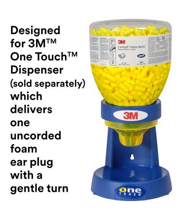 3M Ear Plugs  500 Pairs/Refill Bottle for One Touch Dispenser  E-A-Rsoft Yellow Neons 391-1004  Uncorded  Disposable  Foam  NRR 33  Drilling  Grinding  Machining  Sawing  Sanding  Welding - Buy Online on GoSupps.com