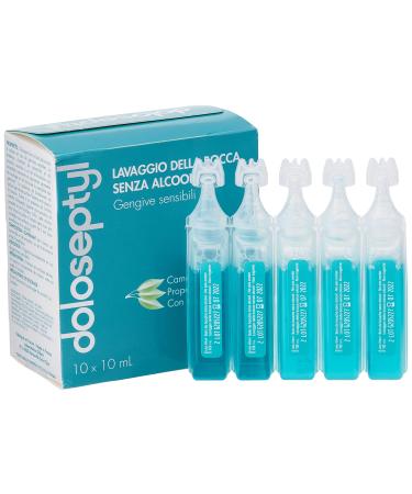 GILBERT HEALTHCARE Doloseptyl Mouthwash Single Doses 10 ml Pack of 10 - Pack of 4