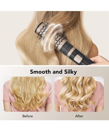 DAILYLIFE 3-in-1 Blow Dryer Brush - Ionic Hot Air Spin Brush Set for Smooth Frizz-Free Styling | 3 Temperature Settings Oval & Round Brushes International Shipping Available - Buy Online on GoSupps.com