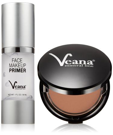 Veana Veana Pressed Mineral Foundation Caramel + Makeup Primer 80ml