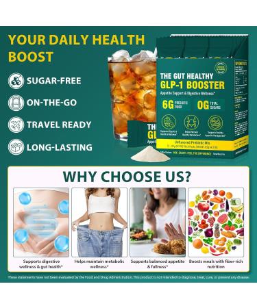SOLEMEONY GLP1 Daily Support - High Fiber GLP-1 Powder Supplement with Prebiotic Fiber for Metabolic - GLP 1 Supplement for Women & Men - 15 Servings - Buy Online on GoSupps.com