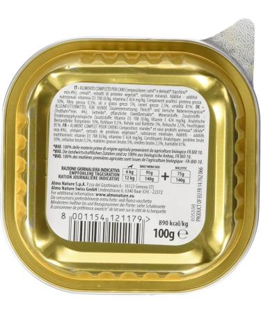 Almo Nature Bio Organic Maintenance Wet Food for Adult Dogs with Turkey Aluminum Shell. Pack of 32 x 100G - Buy Online on GoSupps.com
