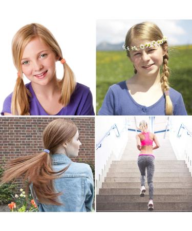 Seamless Cotton Hair Ties - 96pcs | Elastic Hair Bands for Women & Girls | No Crease Ponytail Holders in 15 Colors - 8mm Thick - Buy Online on GoSupps.com