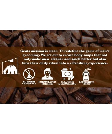 Buy Gents Variety Men's Body Soap - Moisturizing Sandalwood Spice Bar for All Skin Types Fresh & Clean | International Shipping - Buy Online on GoSupps.com