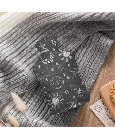 Cosmic Galaxy Hot Water Bottle with Plush Cover - Hand Warmer for Adults & Kids | 26.5x15.3cm - Buy Internationally - Buy Online on GoSupps.com