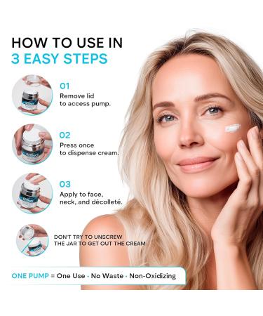 Retinol & Collagen Face Cream Bundle Anti Aging Moisturizer Set with Hyaluronic Acid for Women & Men Day & Night Firming Cream for Face Neck & D collet Wrinkles & Hydration 1.85 Fl Oz x 2 - Buy Online on GoSupps.com