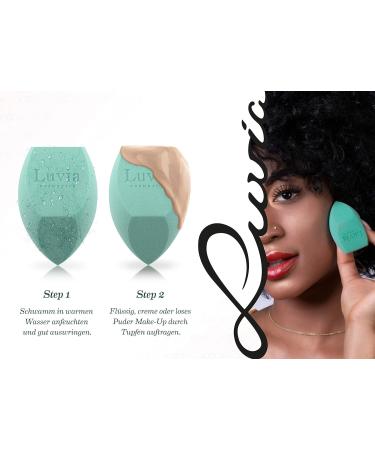 Luvia Beauty Blender Sponge Set - Pure Mint Make-Up Eggs for Face & XXL Body Blending | Flawless Finish - Buy Online on GoSupps.com