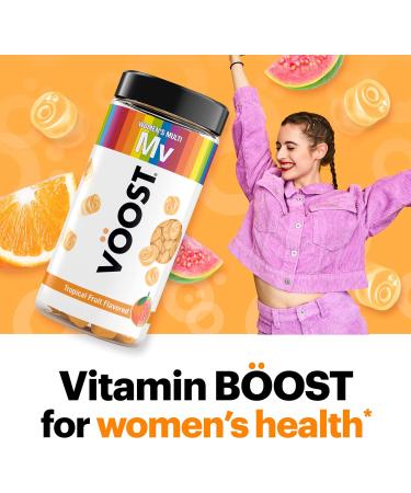 Voost Women's Multivitamin Gummies - Tropical Fruit Flavored 90ct | Vitamin A, B, C, D & Folic Acid | Daily Health Support for Women - Buy Online on GoSupps.com