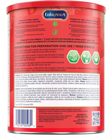 Enfagrow A+ Child & Toddler Nutritional Drink 26 Nutrients including DHA a type of Omega-3 fat Age 1-5 years Vanilla Flavour Powder 907g - Buy Online on GoSupps.com