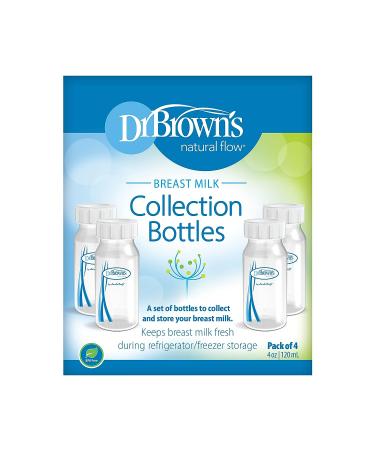 Dr. Brown's 4oz Breastmilk Storage Bottles - Pack of 4 - Buy Online on GoSupps.com