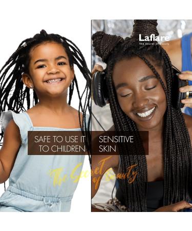 Laflare 1LB Braid Bond Gel - Extreme Hold for Natural & Kids Hair | Vegan & Nourishing | Peach - Bulk Purchase - Buy Online on GoSupps.com