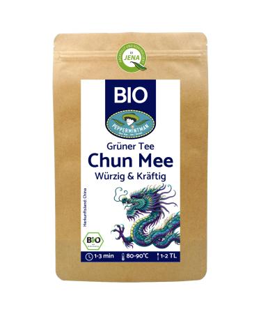 PEPPERMINTMAN Organic Chun Mee 1 kg Green tea a classic sweet tangy and light sourced from the traditional "golden triangle" of a Chinese family business - PEPPERMINTMAN