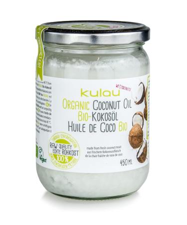 Kulau Organic Coconut Oil 450ml - Pure Cold-Pressed & 100% Natural | Premium Cooking Oil for Healthier Lifestyle - Buy Online on GoSupps.com