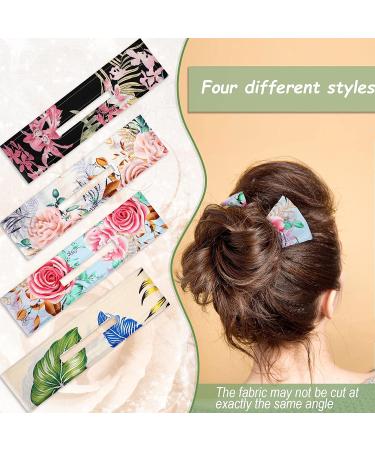 Deft Bun Hair Bun Maker Set - Classy Multicolor French Twist Hairstyle Kit with Elegant Flowers Design - Buy Online on GoSupps.com