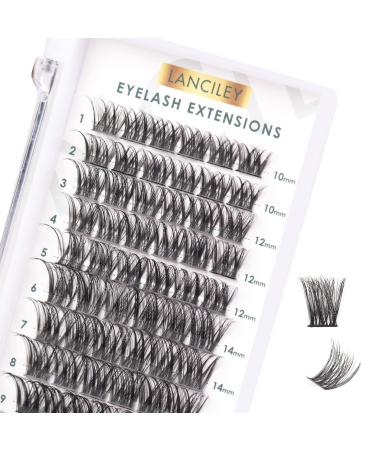 Lanciley Individual Lashes 72 Clusters Lashes C CC D Curl DIY Eyelash Extension Kit at Home for Make-up Beginner False Eyelashes Soft Fluffy Reusable 10/12/14/15/16mm Easy to Use - L01 Pack Of 1 72 clusters - L01 - Buy Online on GoSupps.com