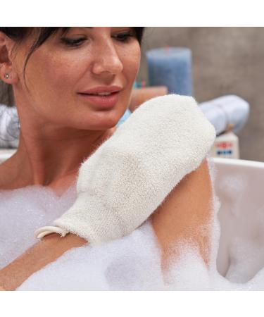 100% Natural Nettle Peeling Glove for Body & Face | Premium Bath Sponge - Elevate Your Skincare Routine - Buy Online on GoSupps.com