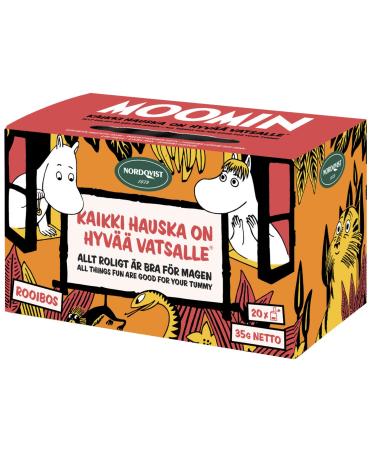 Nordqvist Moomin "All Things Fun Are Good for Your Tummy" Traditional Finnish Rooibos Bagged Tea