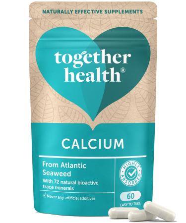 Calcium Together Health Seaweed-Based Calcium 72 Trace Minerals Vegan Friendly Made in The UK Pack of 6-360 Vegecaps Unflavoured 6 count (Pack of 1)