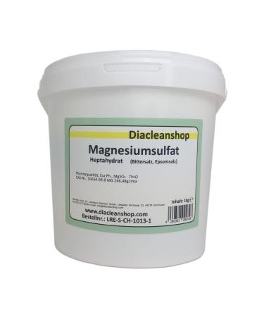 Epsom salt 1kg - Epsom salt - magnesium sulfate - in pharmaceutical quality (purer than food grade) - bath salt for magnesium baths