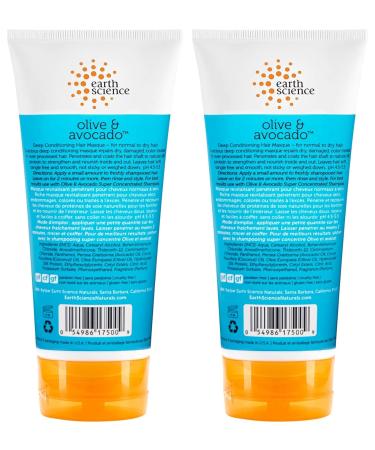 Buy Earth Science Olive & Avocado Deep Conditioning Hair Masque - 2 Pack for Normal to Dry Hair | International Shipping Available - Buy Online on GoSupps.com