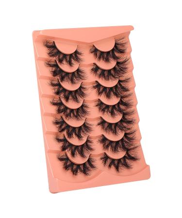 Mavphnee 20MM 6D Curly Fluffy Mink Eyelashes - Dramatic Fox Eye Lash Strip with Volume and Thickness - Buy Online on GoSupps.com