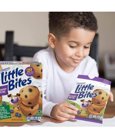 Entenmann's Little Bites Blueberry Mini Muffins - 20 Count, Real Blueberries Included - Buy Online on GoSupps.com
