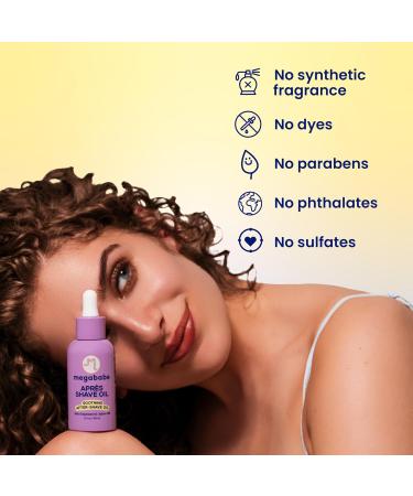 Megababe Apr s Shave Oil | Soothing After-Shave Oil | with Grapeseed & Jojoba Oils | 2 fl oz - Buy Online on GoSupps.com
