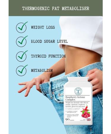 Raspberry Ketones Complex for Weight Loss & Slimming Support - 90 Vegan Capsules - Buy Online on GoSupps.com