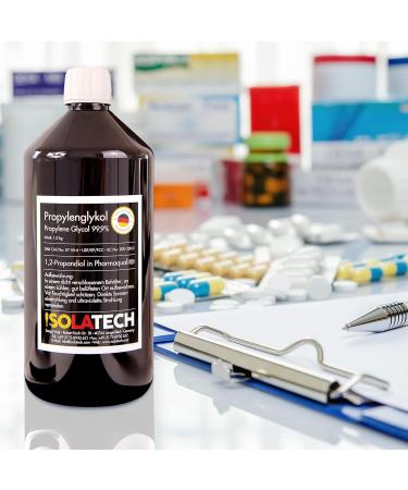  ISOLATECH ISOLATECH Propylene Glycol 10L 99.9% Pharmaceutical Grade | For Food & Cosmetics | Colorless Odorless | 1 2 Propanediol in a Can | With SABEU Fluxx Dispensing Tap - Buy Online on GoSupps.com