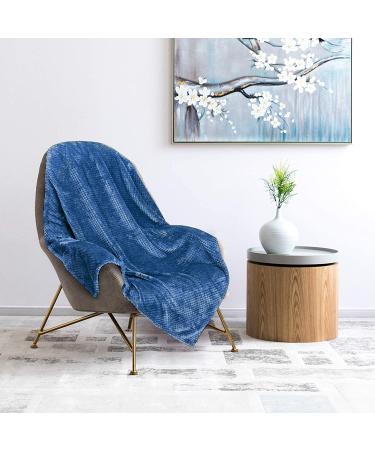 Msicyness Premium Fuzzy Dog Blanket - Soft Plush Fleece Throw for Puppy Bed/Couch, Reversible Warm Cover - M (30x40 inches), Blue - Buy Online on GoSupps.com