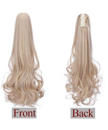 Buy 18 Heat-Resistant Ponytail Extension - Real Hair Feel Smooth & Wavy - Dark Blonde & Mixed Blonde - Buy Online on GoSupps.com