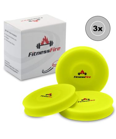 3 Set Mini Frisbee - the small frisbe disc flies over 60 meters - the new trend sport - Alternative to the ordinary frisben sport neon yellow